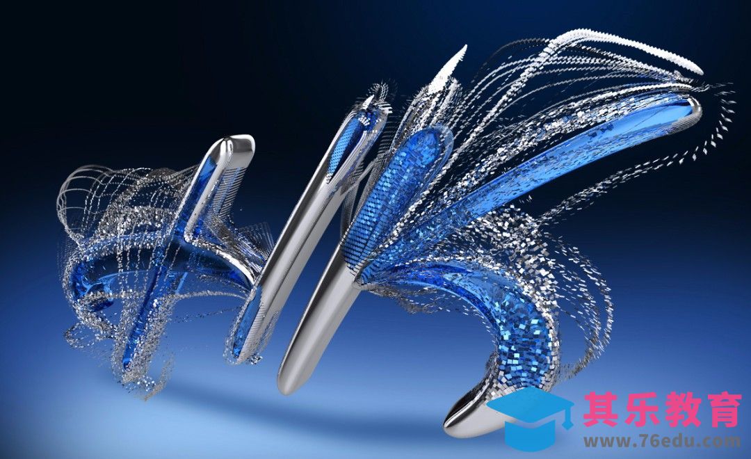 C4D-金属流彩字母制作[虎课网C4D设计视频教程][产品数码建模MP4教程全集 ]-第1张图片-我要自学网