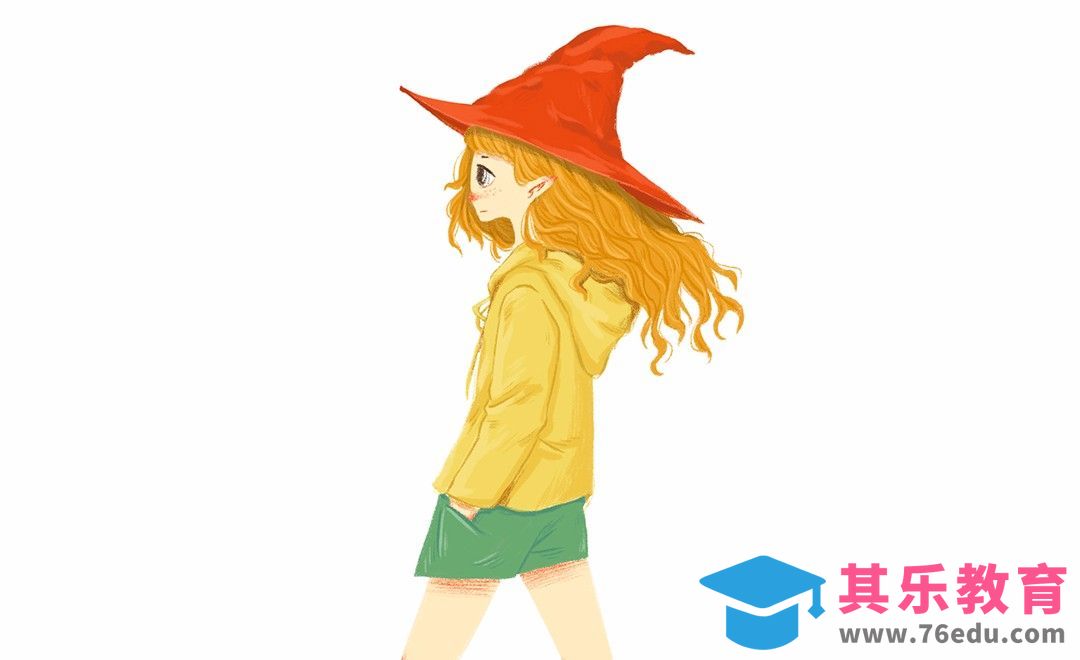 PS-戴帽子的小女孩手绘[虎课网绘画插画视频教程][ipad商业插画MP4教程全集 ]-第1张图片-我要自学网