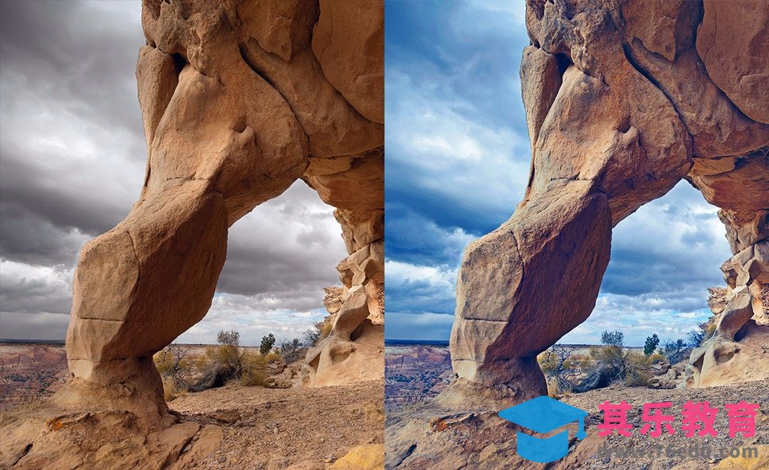 PS-灰暗风光片色调修复[虎课网手机摄影入门视频教程][MP4产品摄影教程全集 ]-第1张图片-我要自学网