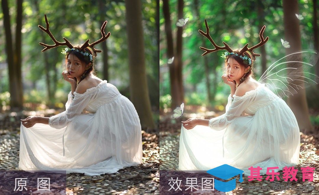 PS-森系人像调色 林间的精灵[虎课网手机摄影入门视频教程][MP4产品摄影教程全集 ]-第1张图片-我要自学网