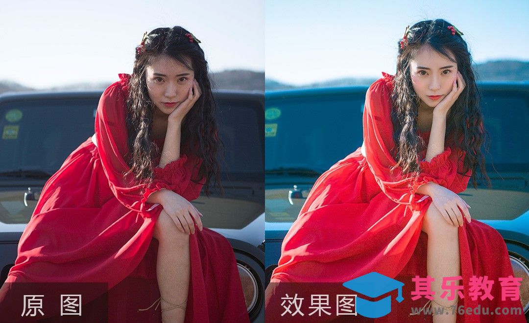 PS-明媚红裙人像后期[虎课网手机摄影入门视频教程][MP4产品摄影教程全集 ]-第1张图片-我要自学网