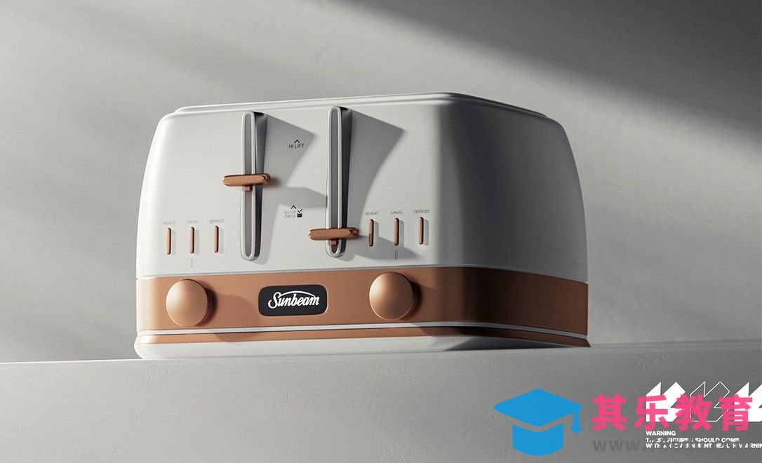 C4D+OC-面包机产品渲染[虎课网C4D设计视频教程][产品数码建模MP4教程全集 ]-第1张图片-我要自学网