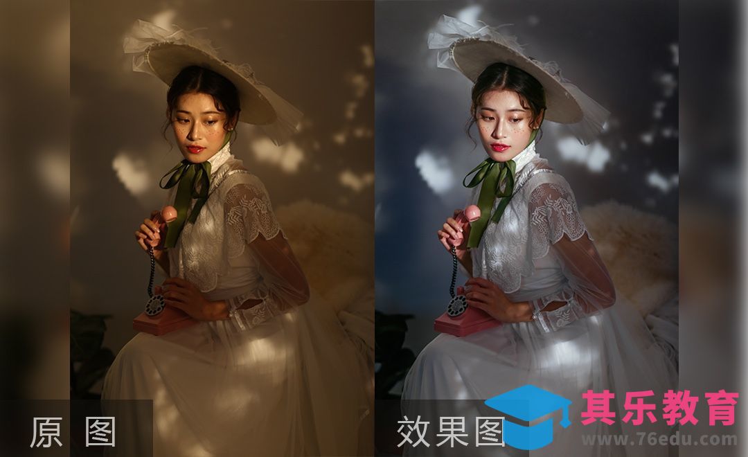 PS-复古洛丽塔人像后期修图[虎课网手机摄影入门视频教程][MP4产品摄影教程全集 ]-第1张图片-我要自学网