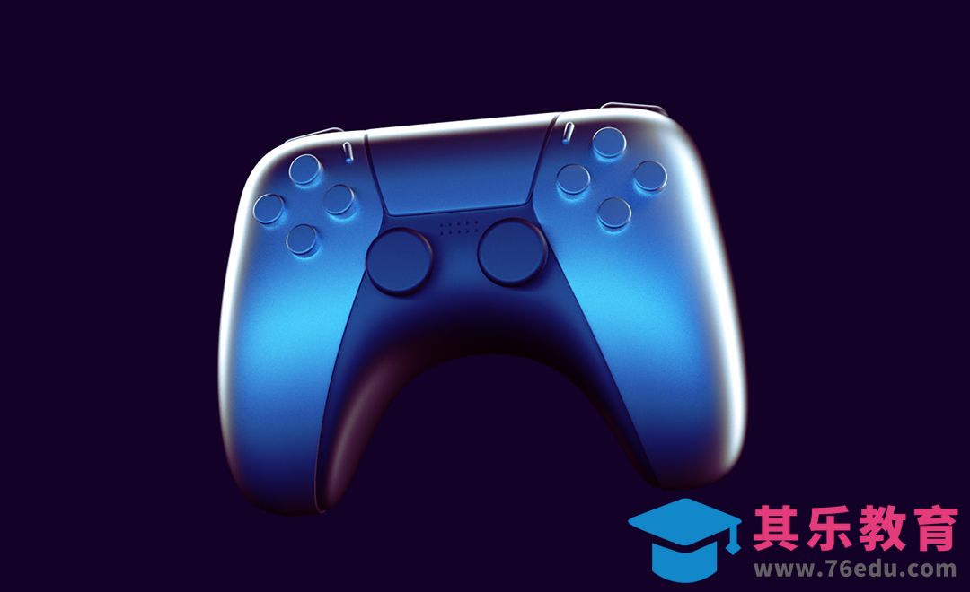 C4D-卡通PS5手柄建模渲染[虎课网C4D设计视频教程][产品数码建模MP4教程全集 ]-第1张图片-我要自学网