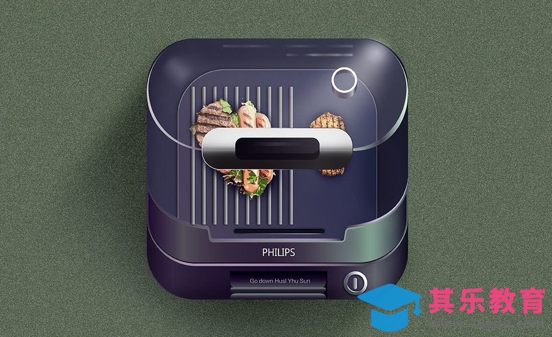 AI-金属写实电烤炉图标教程[虎课网UI设计视频教程][UI设计教程全集MP4 ]-第1张图片-我要自学网