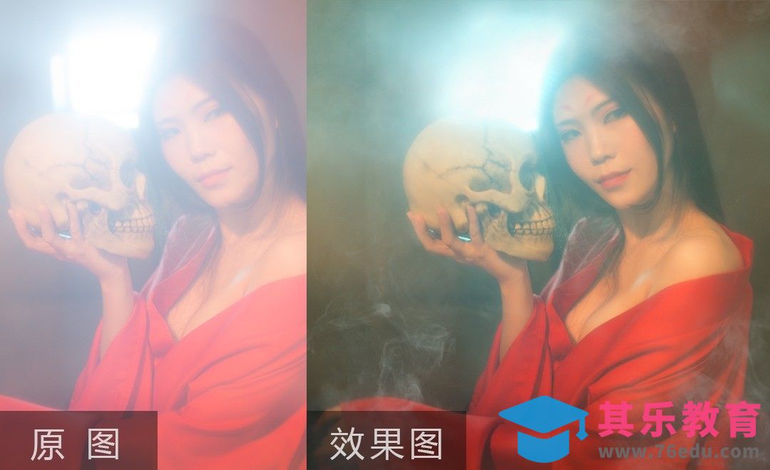 PS-古风红衣美女人像后期修片[虎课网手机摄影入门视频教程][MP4产品摄影教程全集 ]-第1张图片-我要自学网