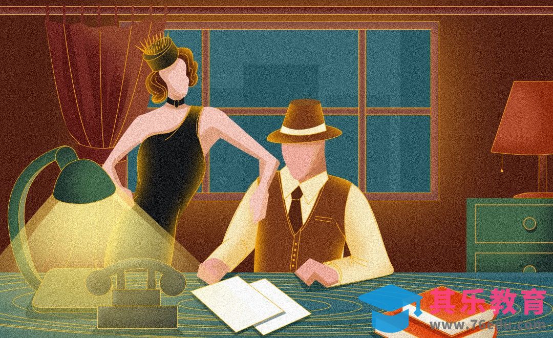 PS-鼠绘-扁平渐变英伦复古风室内男女[虎课网绘画插画视频教程][ipad商业插画MP4教程全集 ]-第1张图片-我要自学网