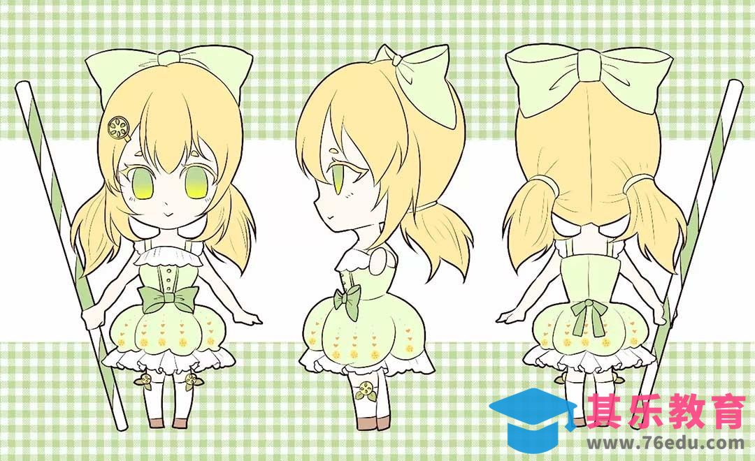 SAI-动漫设计-汽水拟人三视图[虎课网绘画插画视频教程][ipad商业插画MP4教程全集 ]-第1张图片-我要自学网