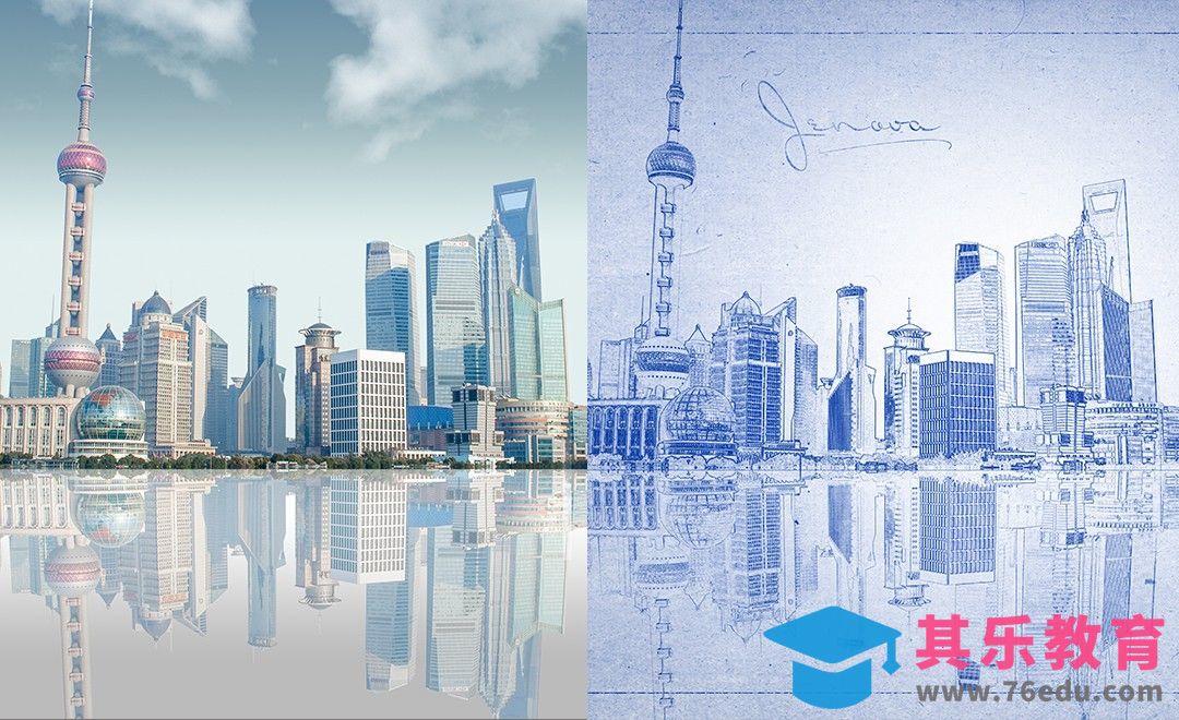 PS-照片图转圆珠笔效果制作[虎课网手机摄影入门视频教程][MP4产品摄影教程全集 ]-第1张图片-我要自学网