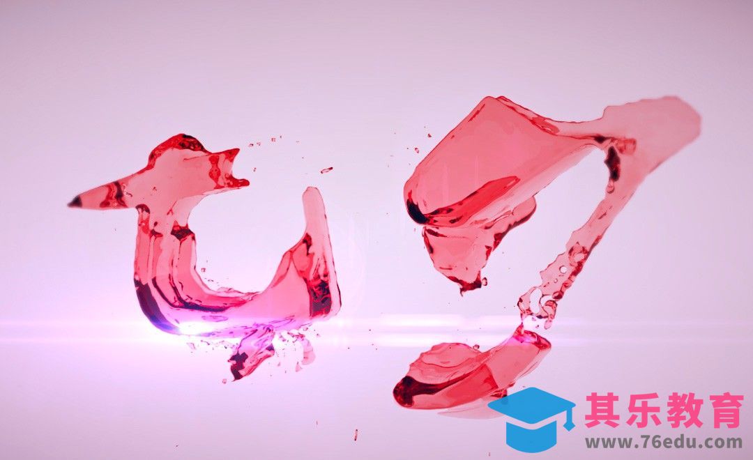 C4D+AE-七夕水晶流体字建模[虎课网C4D设计视频教程][产品数码建模MP4教程全集 ]-第1张图片-我要自学网