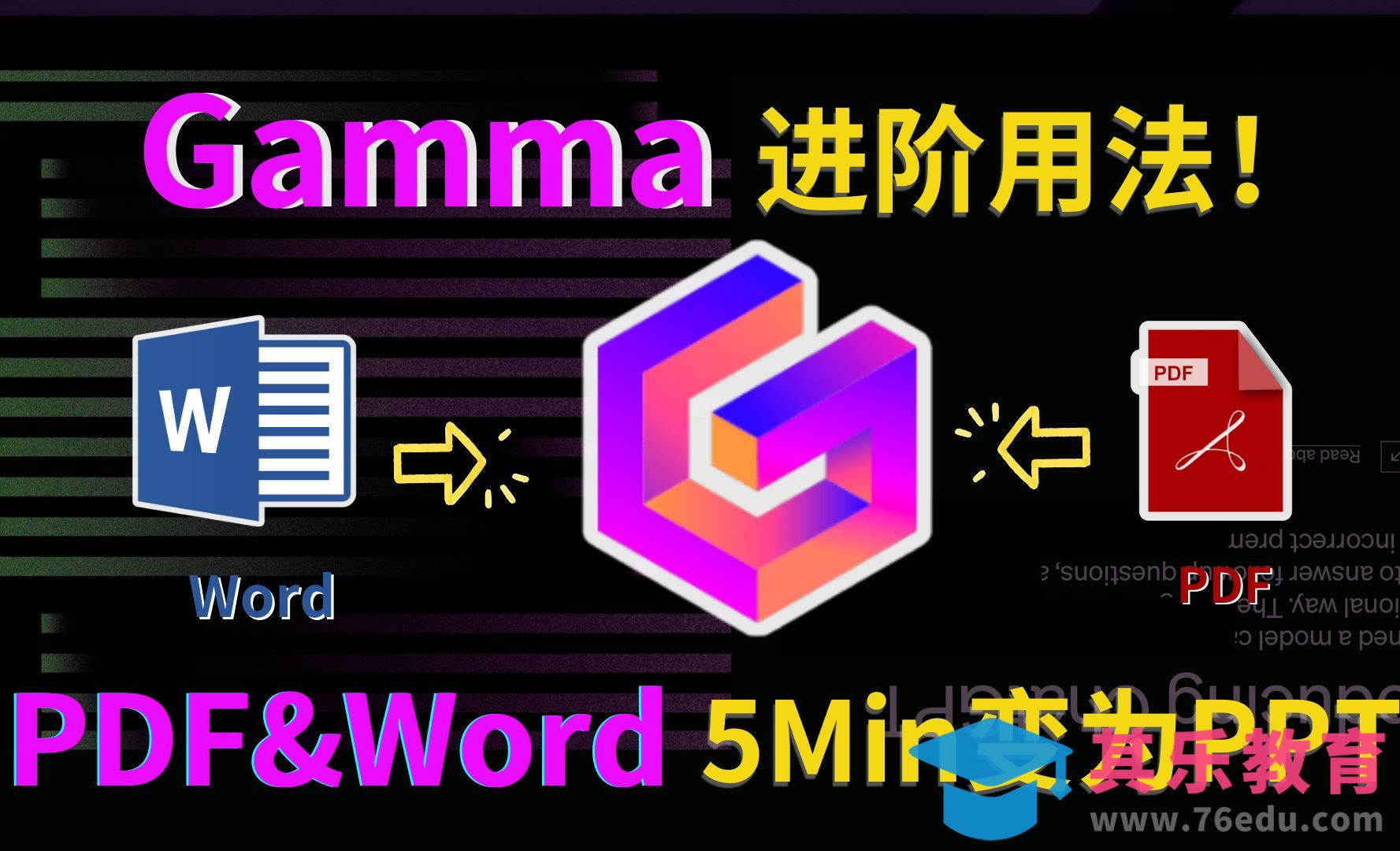 Word文档通过Gamma制作精美PPT[虎课网AICG人工智能视频教程][MP4高清全集 ]-第1张图片-我要自学网