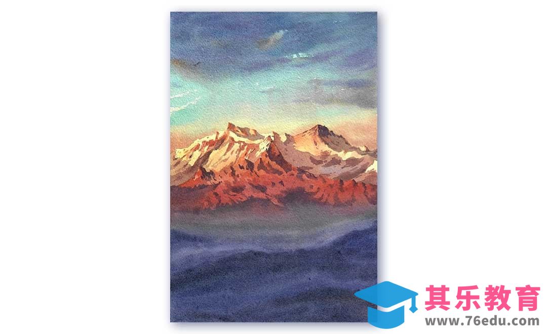 水彩-风景-黄金岭[虎课网绘画插画视频教程][ipad商业插画MP4教程全集 ]-第1张图片-我要自学网