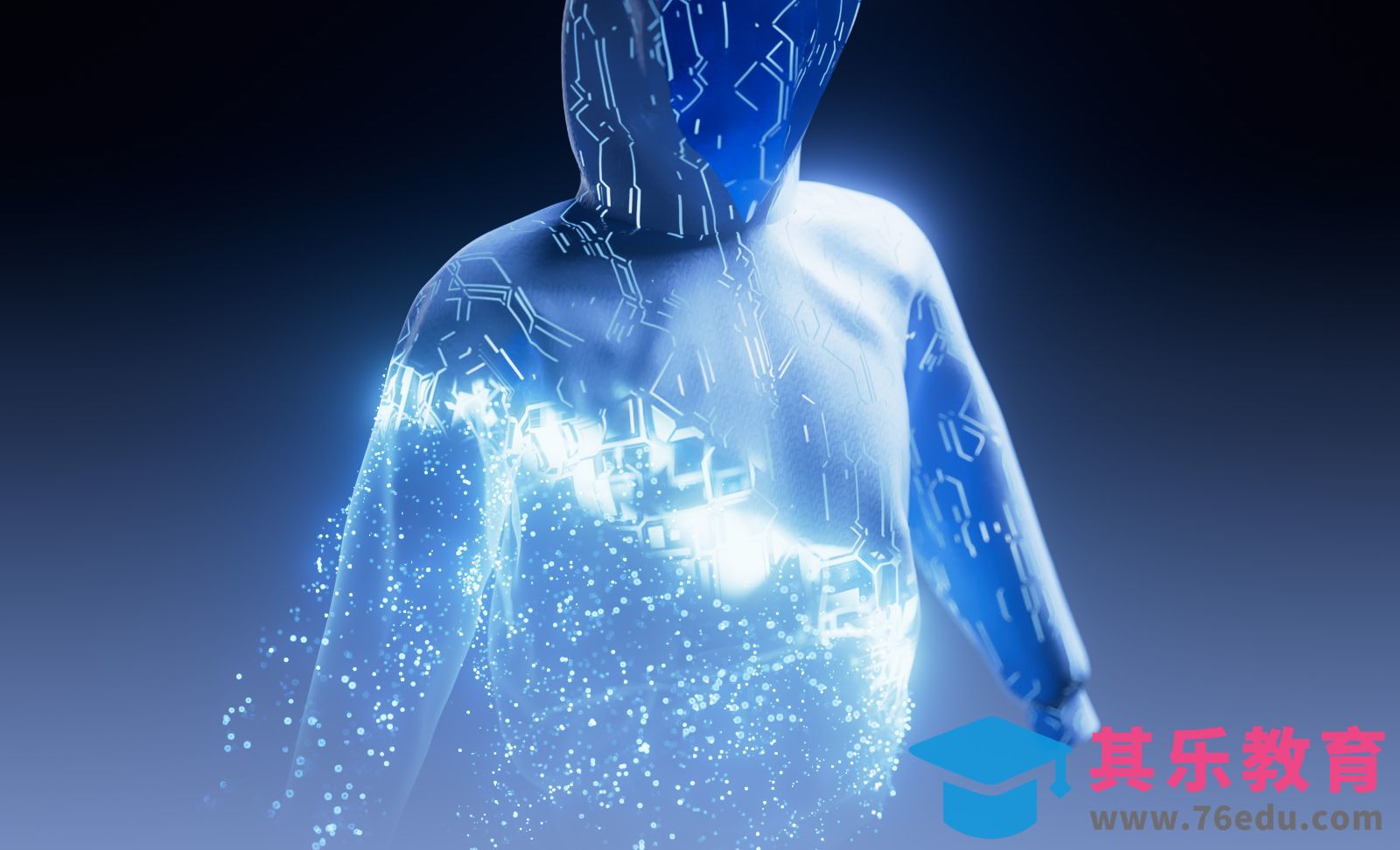 C4D-物体科技粒子消散动画[虎课网C4D设计视频教程][产品数码建模MP4教程全集 ]-第1张图片-我要自学网