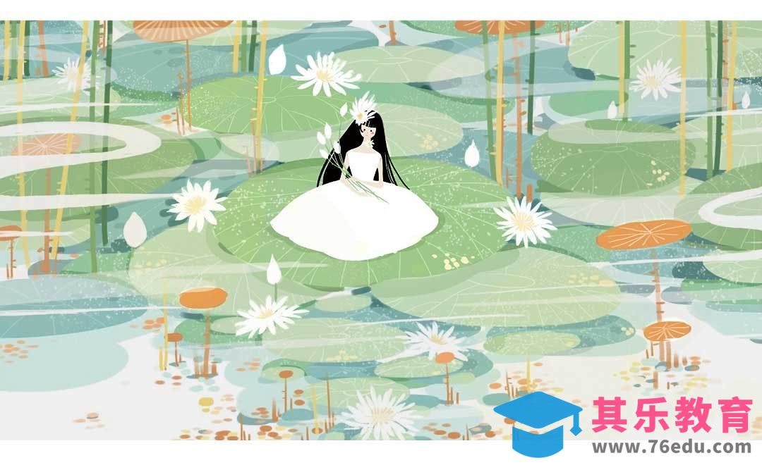 PS-板绘-小清新可爱-池塘[虎课网绘画插画视频教程][ipad商业插画MP4教程全集 ]-第1张图片-我要自学网