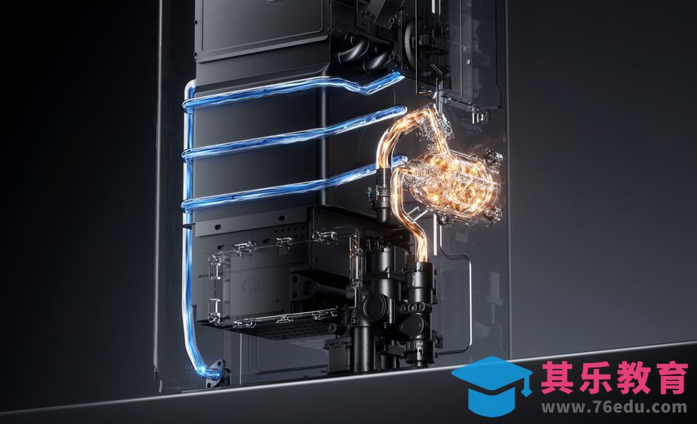 C4D+OC-热水器内部结构全流程打光场景渲染[虎课网C4D设计视频教程][产品数码建模MP4教程全集 ]-第1张图片-我要自学网