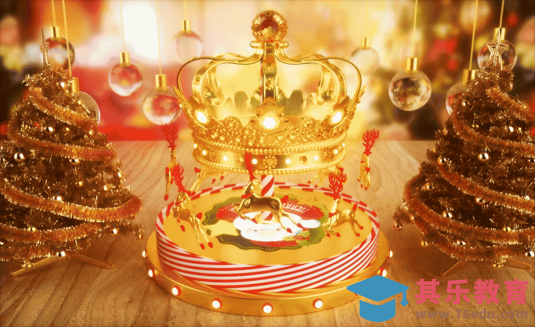 C4D+OC-圣诞旋转木马动画场景[虎课网C4D设计视频教程][产品数码建模MP4教程全集 ]-第1张图片-我要自学网