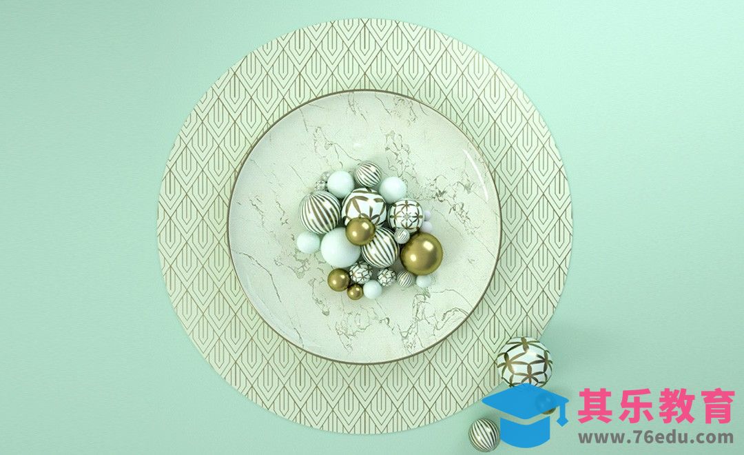 C4D+OC-盘子模型[虎课网C4D设计视频教程][产品数码建模MP4教程全集 ]-第1张图片-我要自学网