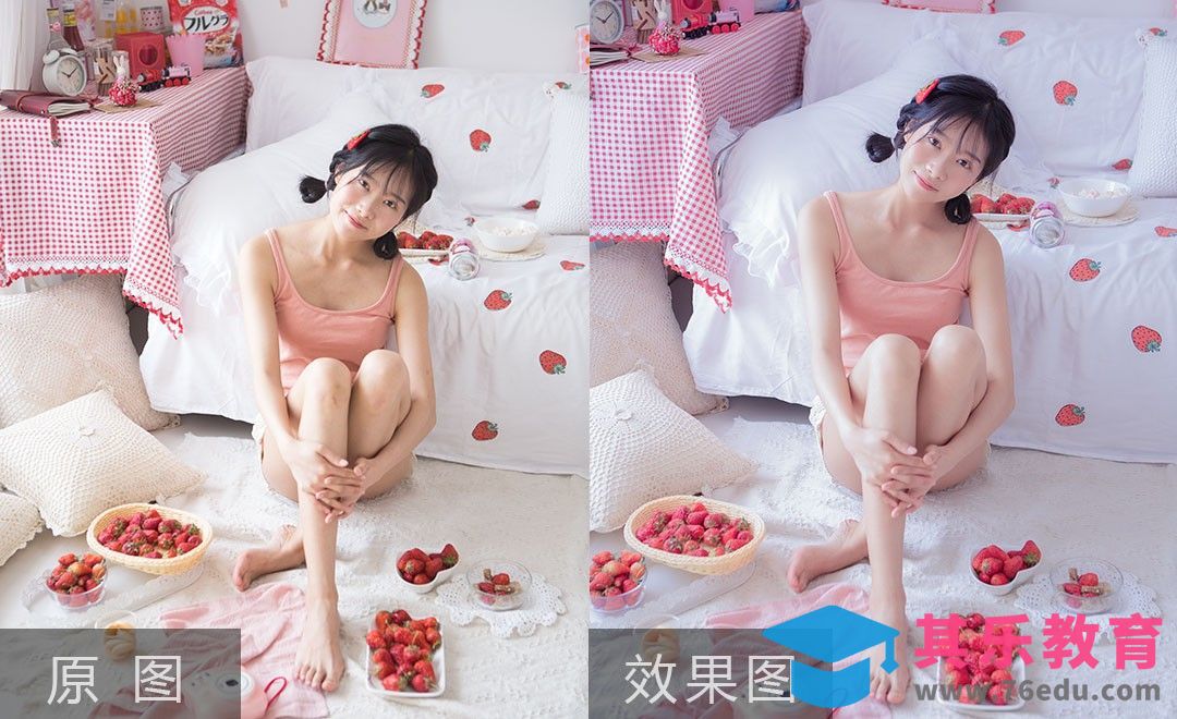 PS-初恋粉色调人像后期[虎课网手机摄影入门视频教程][MP4产品摄影教程全集 ]-第1张图片-我要自学网