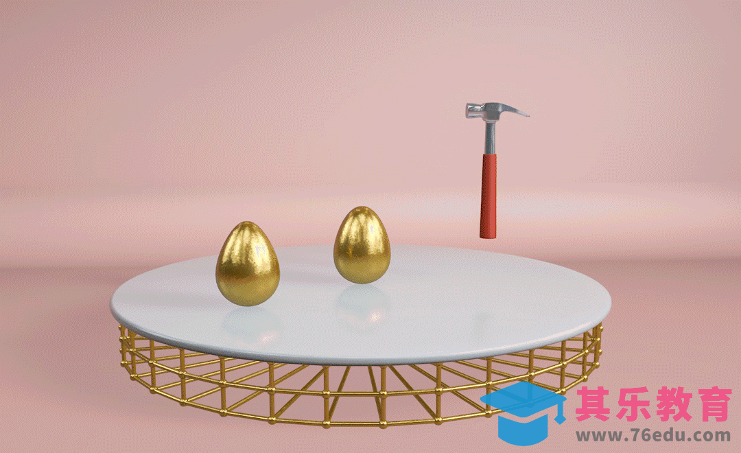 C4D-砸金蛋动画效果制作[虎课网C4D设计视频教程][产品数码建模MP4教程全集 ]-第1张图片-我要自学网