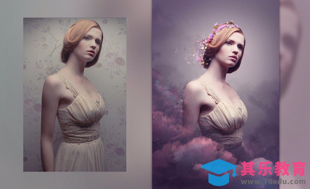 PS-人像场景合成 梦幻空间彩云之巅[平面设计视频教程][海报设计MP4高清全集 ]-第1张图片-我要自学网