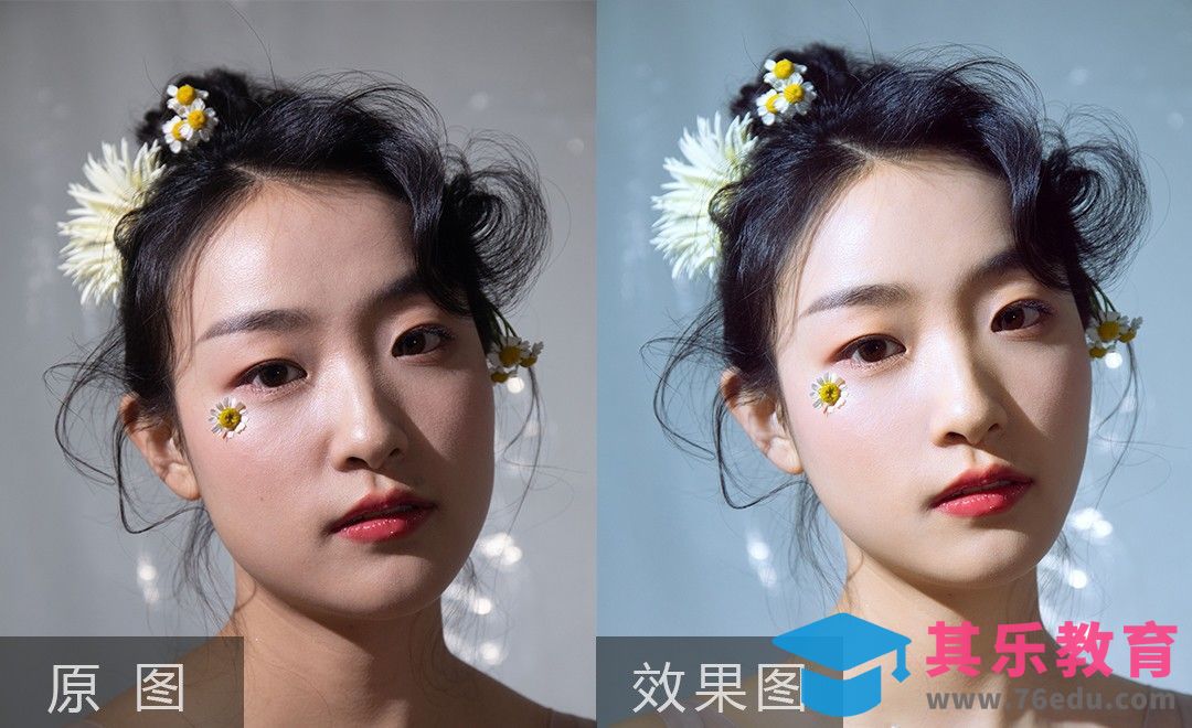 PS-杂志妆面鲜花造型人像质感精修[虎课网手机摄影入门视频教程][MP4产品摄影教程全集 ]-第1张图片-我要自学网