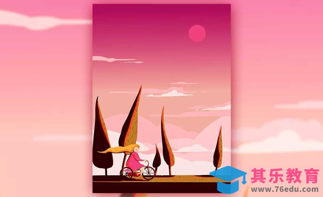 SAI2-板绘儿童插画-用基础笔刷画风景画[虎课网绘画插画视频教程][ipad商业插画MP4教程全集 ]-第1张图片-我要自学网