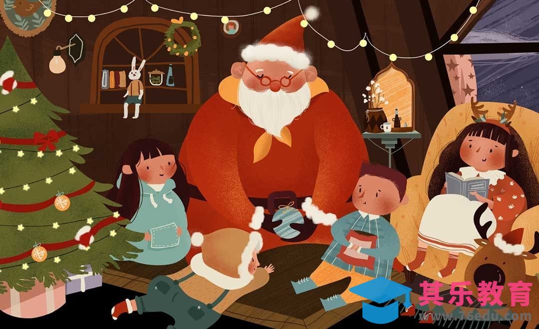 PS-板绘插画-圣诞节主题插画[虎课网绘画插画视频教程][ipad商业插画MP4教程全集 ]-第1张图片-我要自学网