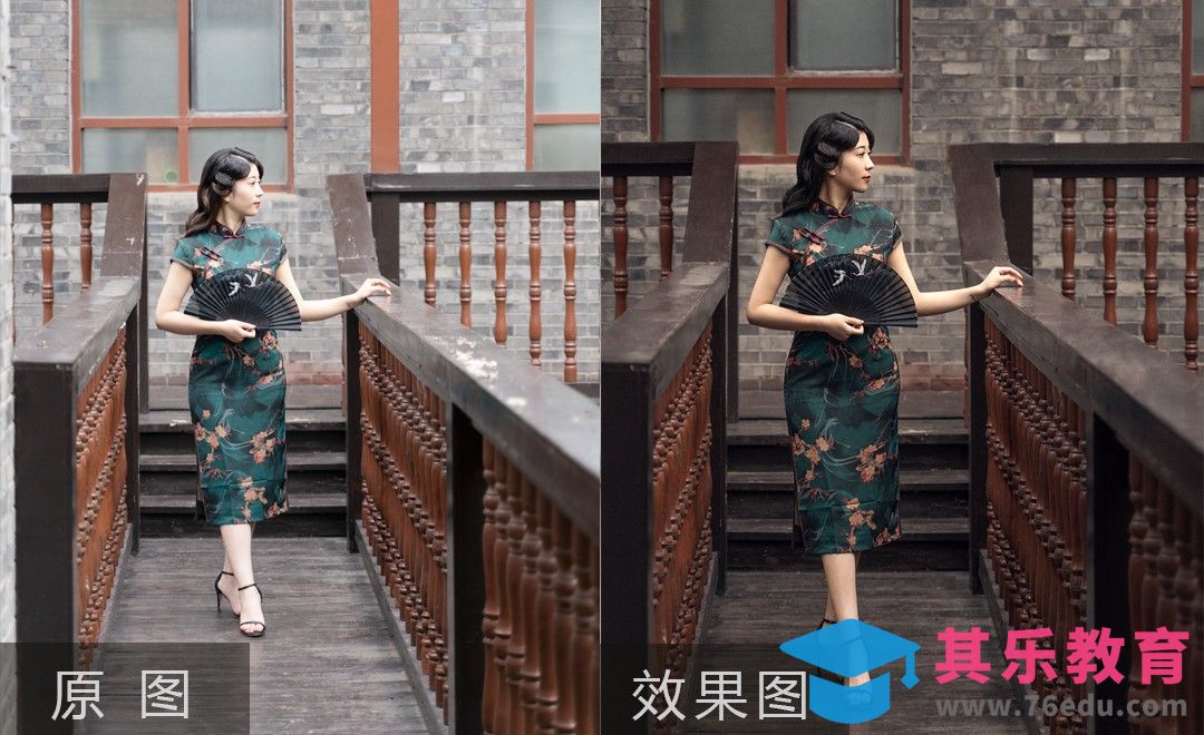 PS-复古旗袍后期修图[虎课网手机摄影入门视频教程][MP4产品摄影教程全集 ]-第1张图片-我要自学网