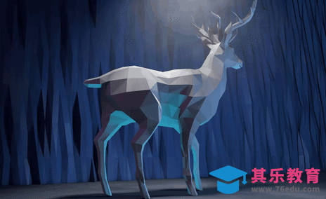 C4D-low poly风格行走的小鹿动画制作[虎课网C4D设计视频教程][产品数码建模MP4教程全集 ]-第1张图片-我要自学网
