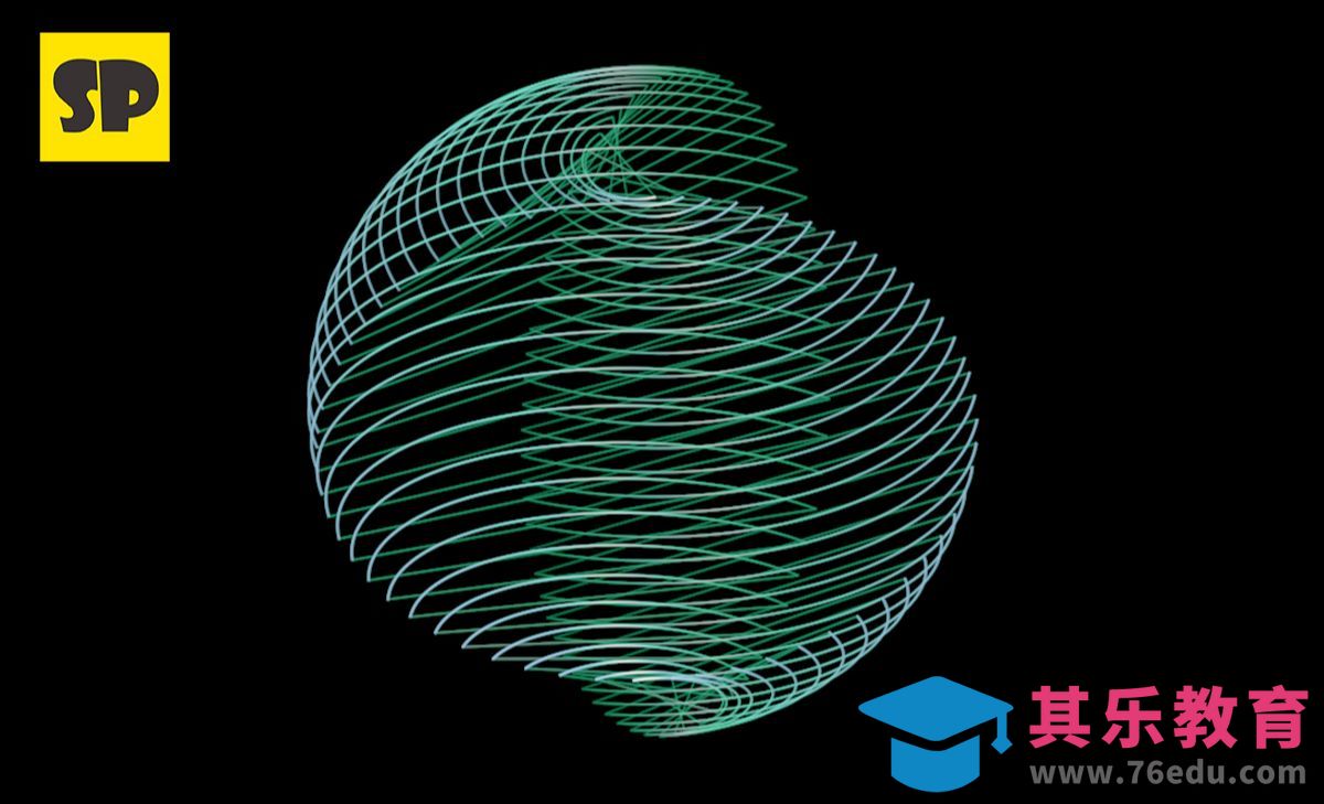 C4D-唯美光影渐变线条动画[虎课网C4D设计视频教程][产品数码建模MP4教程全集 ]-第1张图片-我要自学网