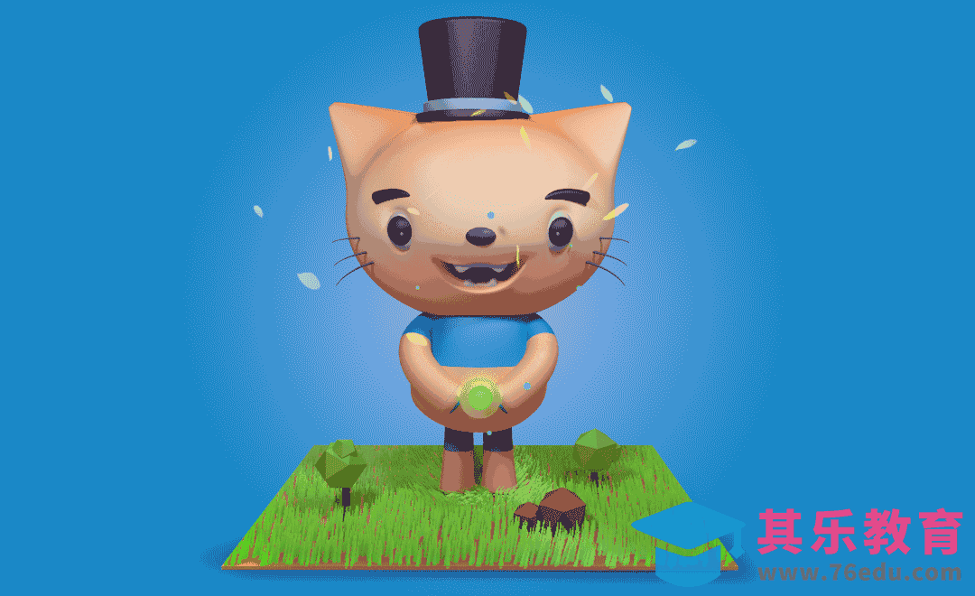 C4D-猫咪小人卡通形象制作[虎课网C4D设计视频教程][产品数码建模MP4教程全集 ]-第1张图片-我要自学网