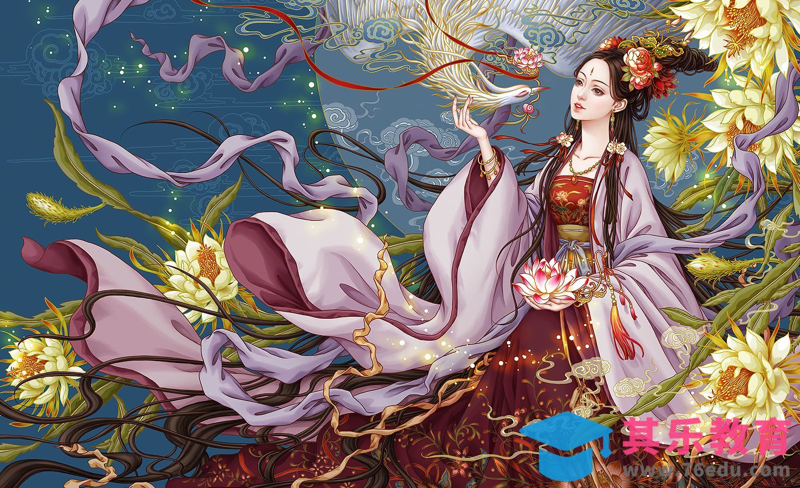 PS-构图-古风人物插画（1）[虎课网绘画插画视频教程][ipad商业插画MP4教程全集 ]-第1张图片-我要自学网