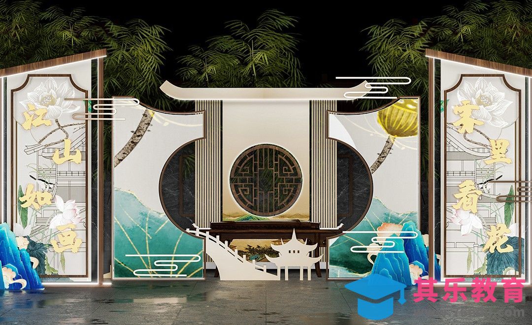 C4D+OC-中式美陈渲染[虎课网C4D设计视频教程][产品数码建模MP4教程全集 ]-第1张图片-我要自学网