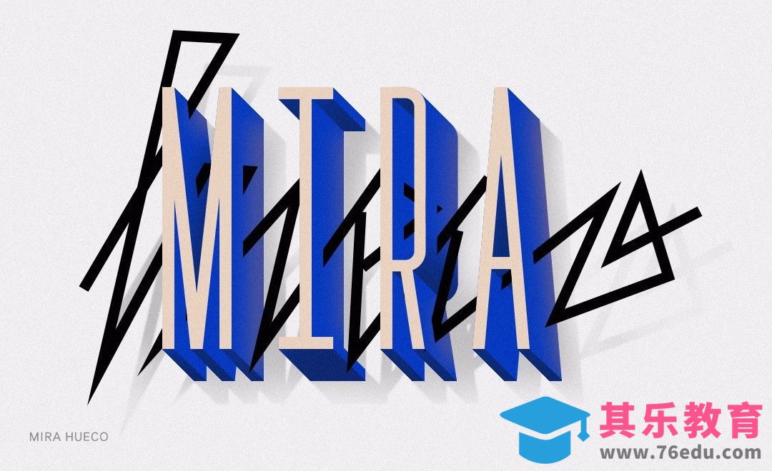 PS-立体MIRA[虎课网平面设计视频教程][字体设计教程MP4高清全集 ]-第1张图片-我要自学网