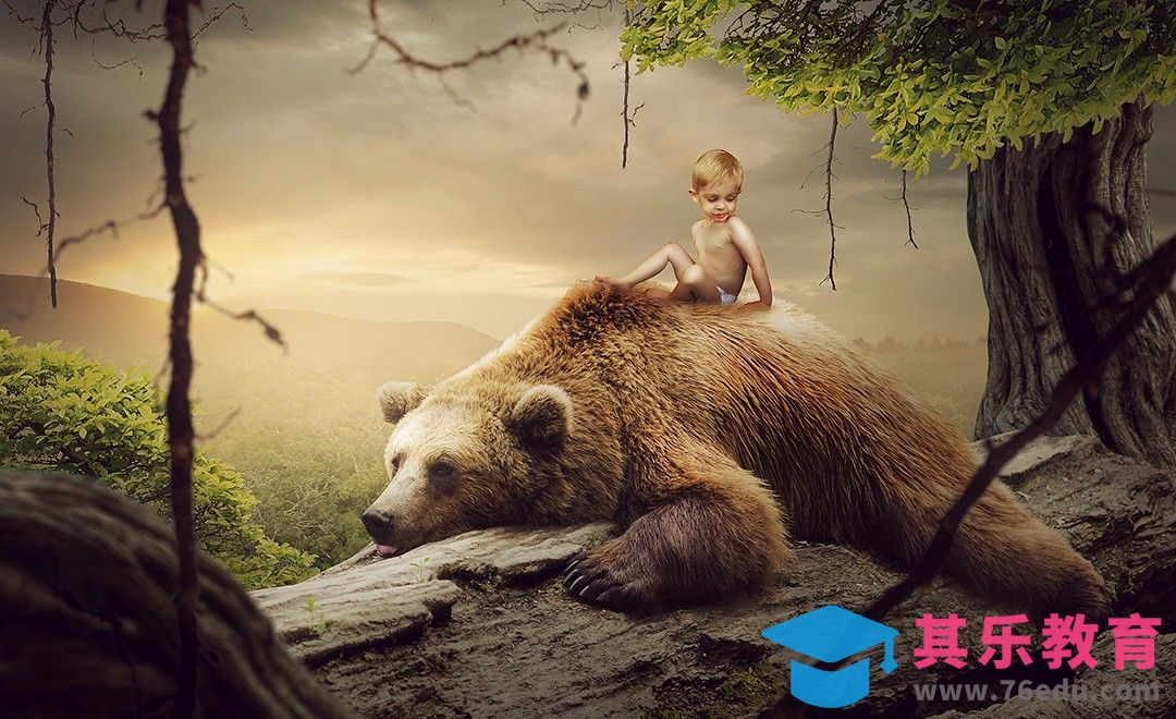 PS-创意·熊孩子历险记·奇幻[平面设计视频教程][海报设计MP4高清全集 ]-第1张图片-我要自学网