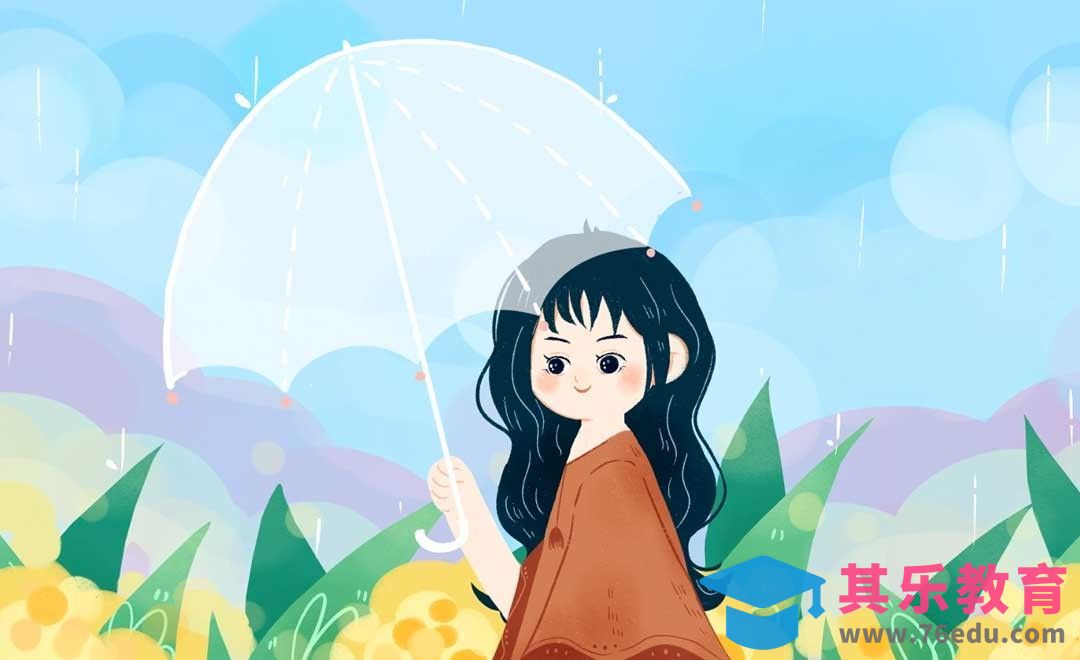 SAI-板绘插画-秋雨朦胧伞下少女[虎课网绘画插画视频教程][ipad商业插画MP4教程全集 ]-第1张图片-我要自学网