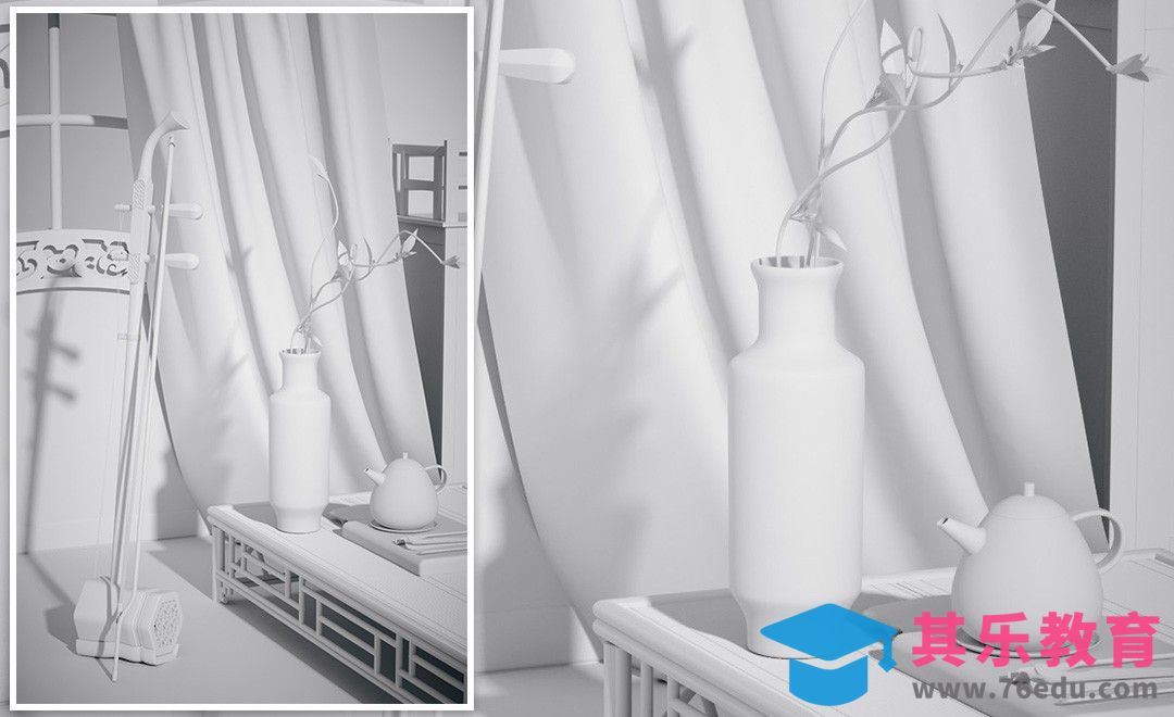 C4D-古风乐器二胡建模01[虎课网C4D设计视频教程][产品数码建模MP4教程全集 ]-第1张图片-我要自学网