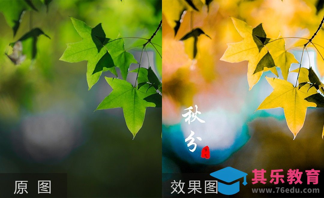 PS-秋分节气海报修图[虎课网手机摄影入门视频教程][MP4产品摄影教程全集 ]-第1张图片-我要自学网