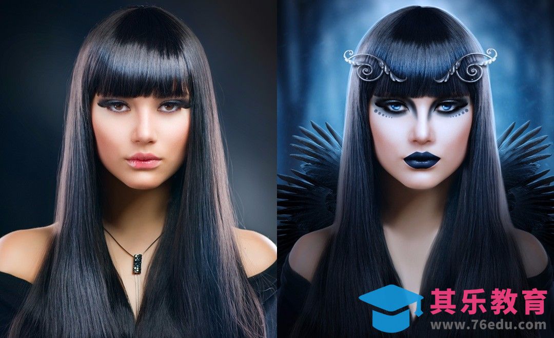 PS-精修合成·暗黑女巫[平面设计视频教程][海报设计MP4高清全集 ]-第1张图片-我要自学网