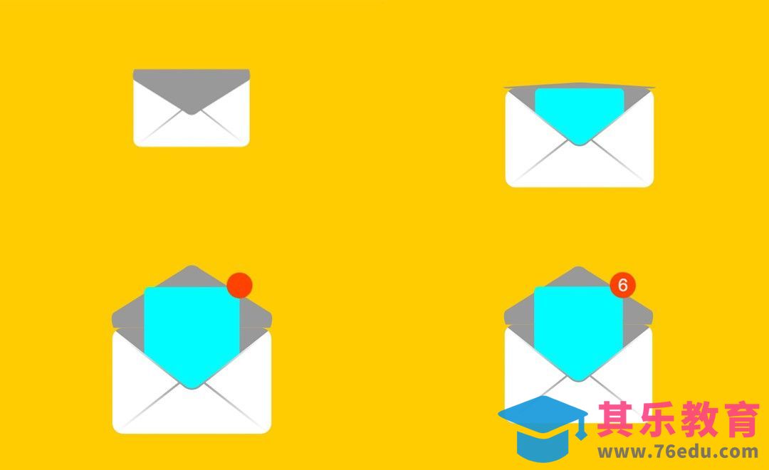 AE-图标MG动画-消息提醒动效[虎课网影视动画制作视频教程][MP4影视拍摄教程全集 ]-第1张图片-我要自学网