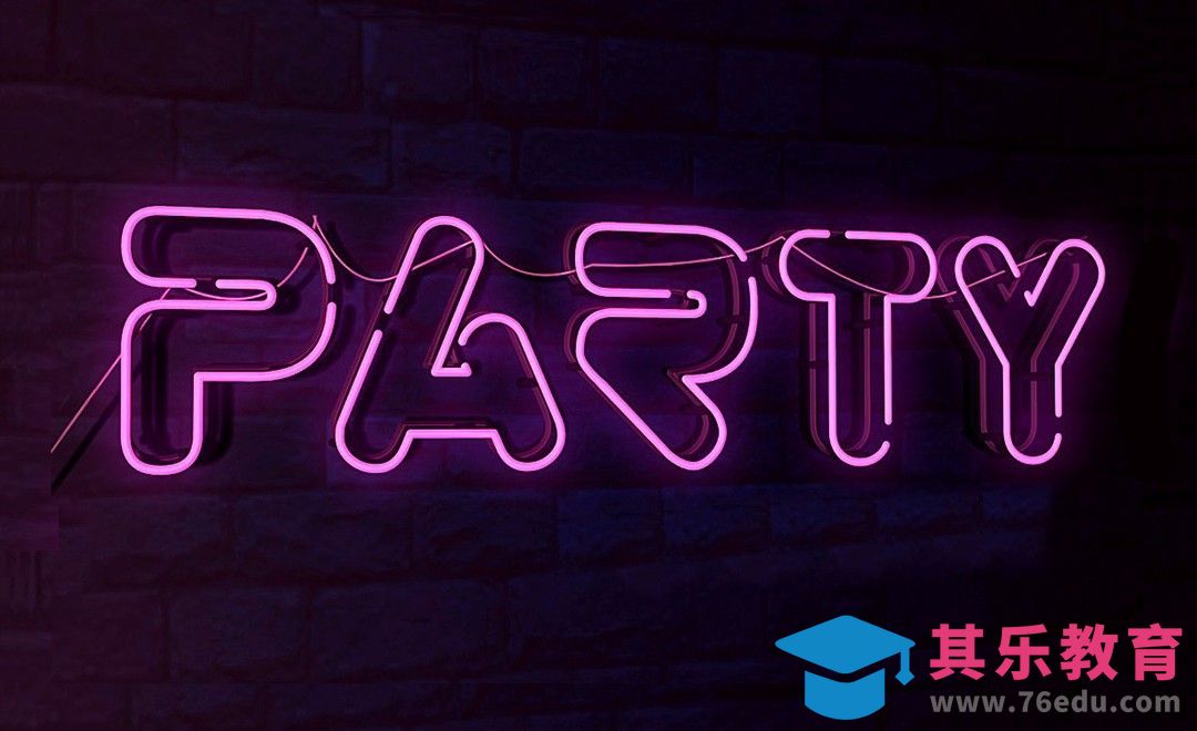 PS-灯光字PARTY[虎课网平面设计视频教程][字体设计教程MP4高清全集 ]-第1张图片-我要自学网