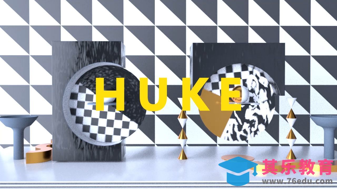 C4D-时尚图形节奏转场-概念与建模[虎课网影视动画制作视频教程][MP4影视拍摄教程全集 ]-第1张图片-我要自学网