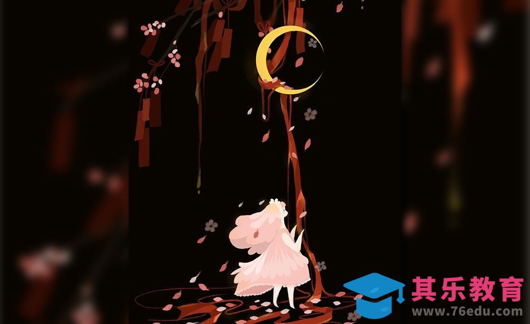 PS-板绘插画-祈福[虎课网绘画插画视频教程][ipad商业插画MP4教程全集 ]-第1张图片-我要自学网