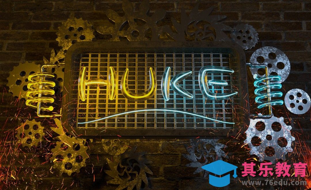 C4D-发光字上集[虎课网C4D设计视频教程][产品数码建模MP4教程全集 ]-第1张图片-我要自学网