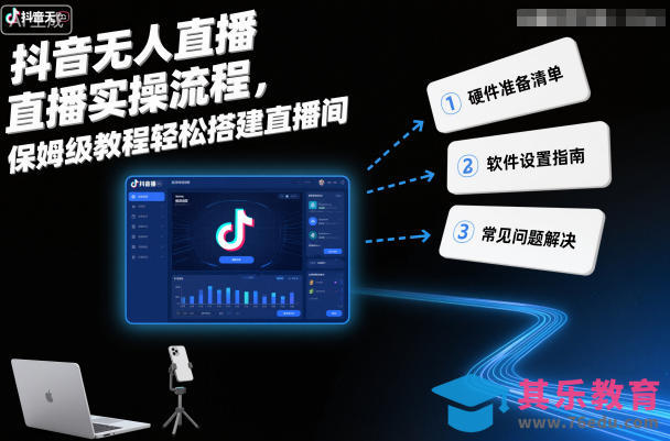 抖音无人直播实操流程，保姆级教程轻松搭建直播间-第1张图片-我要自学网