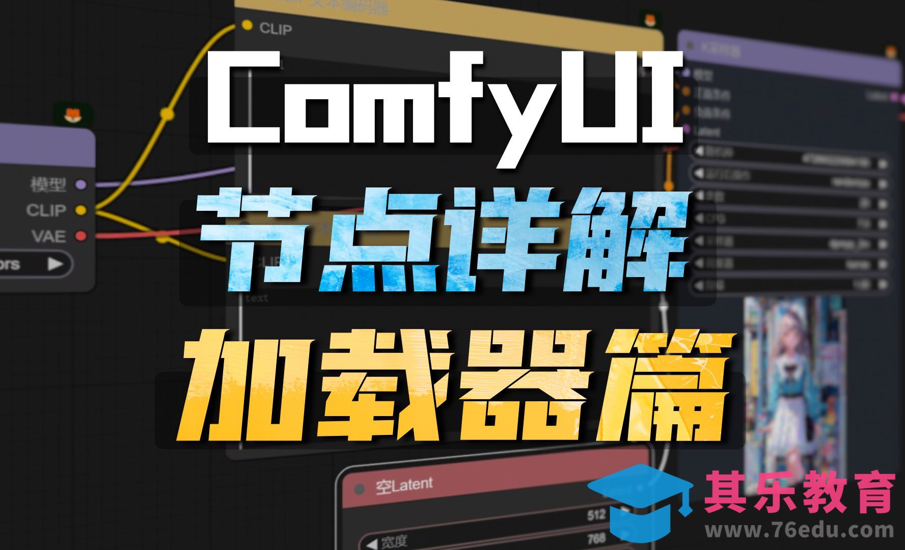 Comfyui基础节点详解——加载器[虎课网AICG人工智能视频教程][MP4高清全集 ]-第1张图片-我要自学网