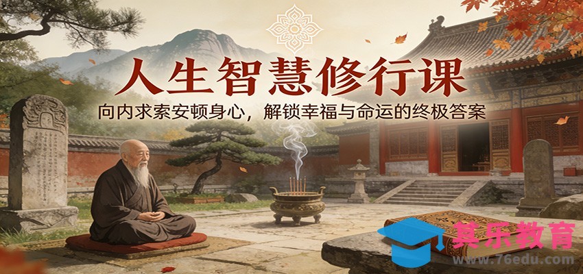 人生智慧修行课：向内求索安顿身心，解锁幸福与命运的终极答案-第1张图片-我要自学网