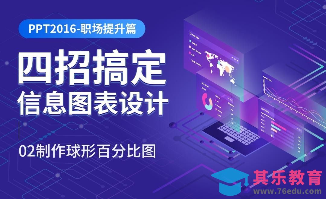 使用遮罩制作球形百分比图-四招搞定PPT信息图表设计[虎课网办公职场视频教程][办公职场教程全集MP4 ]-第1张图片-我要自学网