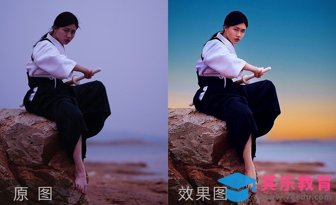 PS-日系武士风人像精修[虎课网手机摄影入门视频教程][MP4产品摄影教程全集 ]-第1张图片-我要自学网