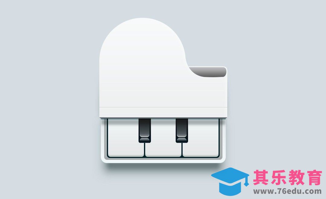 PS-钢琴ICON[虎课网UI设计视频教程][UI设计教程全集MP4 ]-第1张图片-我要自学网